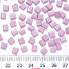 FGB 2-Hole Baking Paint Glass Seed Beads X-SEED-S031-L-599-3