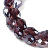 Transparent Electroplate Glass Beads Strands EGLA-N013-T10mm-B05-3