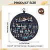Polyester Wall-Mounted Jewelry Hanging Rolls AJEW-WH20002-23A-2