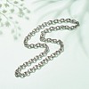 304 Stainless Steel Cable Chains Necklace for Men Women NJEW-JN03892-02-2