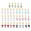 35Pcs 7 Colors Cross Acrylic Pendant Decorations HJEW-JM02775-2
