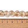 Handmade Dichroic Foil Glass Beads Strands DICH-U001-11E-4