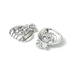20Pcs Tibetan Style Halloween Pumpkin Jack-O'-Lantern Alloy Pendants TIBEP-YW0001-43AS-3