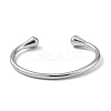 304 Stainless Steel Cuff Bangles for Women BJEW-Z078-12P-2