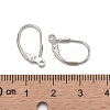 925 Sterling Silver Leverback Hoop Earring Findings STER-A002-181-4