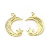 Brass Micro Pave Cubic Zirconia Pendants KK-E068-VB109-1