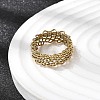 5Pcs 304 Stainless Steel Open Cuff Rings for Women RJEW-K313-02G-3