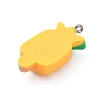 Opaque Resin Pendants RESI-TAC0009-38B-2
