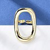Brass Open Cuff Rings RJEW-Q778-19G-5