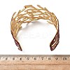 304 Stainless Steel Enamel Cuff Bangles for Women LS-BJEW-F518-03D-G-3