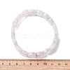 Oval Natural Amethyst Beads Stretch Bracelets for Women BJEW-Z149-03-5
