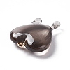 Transparent Resin Pendants RESI-F028-01B-3
