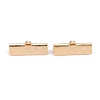 304 Stainless Steel Ribbon Crimp Ends LS-STAS-P249-29B-G-1