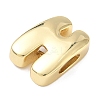 Brass Initial Beads KK-B167-27G-01H-2