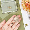 6Pcs Rack Plating Brass Pendants KK-BBC0012-56-3