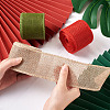 3 Rolls 3 Colors Polyester Imitation Linen Wrapping Ribbon OCOR-YS0001-02A-7