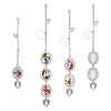3Bags 3 Styles DIY Zinc Alloy Oval Pendant Decorations Making Kits AJEW-ME0001-30-1