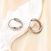 304 Stainless Steel Hoop Earrings EJEW-Z123-01B-P-3