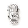 304 Stainless Steel Twister Clasps STAS-D382-05B-P-1