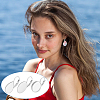 DIY 304 Stainless Steel & Glass Leverback Earring Jewelry Kits DIY-UN0006-06-6