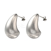 304 Stainless Steel Teardrop Stud Earrings for Wome EJEW-S237-01D-1