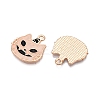 Halloween Theme Rack Plating Luminous Alloy Enamel Pendants ENAM-N056-239G-4