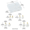 8Pcs 4 Styles ABS Plastic Imitation Pearl Charms KK-YW0001-54-4