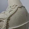 Plastic Imitation Pearl Round Beaded Tassel Bridal Shoulder Arm Chains FS-WGD7178-01-4