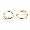 Brass Micro Pave Cubic Zirconia Huggie Hoop Earrings X-EJEW-T014-09G-02-NF-2
