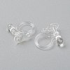 Plastic Clip-on Earring Findings X-KY-P001-08-2