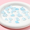 120Pcs 8 Styles Transparent Spray Paint Glass Beads GLAA-FS0002-21-9