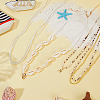 6Pcs 6 Styles Summer Beach Glass Seed Beads and Natural Cowrie Shell Beaded Waist Belly Chains Sets for Women AJEW-WH20019-89-3