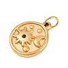 304 Stainless Steel Rhinestone Pendants STAS-K307-11B-G-2