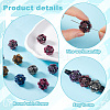 12Pcs 6 Colors Handmade Polymer Clay Rhinestone Beads CLAY-PH0002-08-4