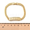 Brass Micro Pave Clear Cubic Zirconia Link Bracelets BJEW-F498-04B-G-5
