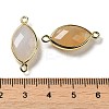 Natural Grey Agate Faceted Connector Charms G-K347-03G-16-3