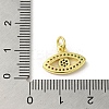 Brass Micro Pave Cubic Zirconia Charms KK-M283-15D-02-3