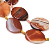 Natural Banded Agate Beads Strands G-P605-L02-06-5