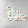 Cotton Knitted Triangle Headscarf AJEW-WH20001-82B-2
