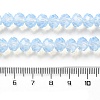 Baking Paint Transparent Glass Beads Strands DGLA-A034-J8MM-D01-4