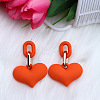 Heart Acrylic Dangle Stud Earrings FS-WG6C9EC-06-1