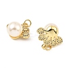 Rack Plating Brass Micro Pave Cubic Zirconia Pendants ZIRC-L100-149G-2