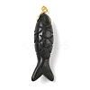 Natural & Synthetic Mixed Gemstone Carved Pendants G-P599-08G-2