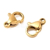 Ion Plating(IP) 304 Stainless Steel Lobster Claw Clasps LS-X-STAS-AB10-G-01-2