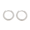 Brass Huggie Hoop Earrings KK-CBA8324-18B-P-5