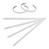 4Pcs Stainless Steel Blank Cuff Bangles DIY-UN0007-35P-1
