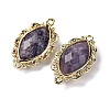 Natural Lepidolite Faceted Horse Eye Links G-B126-02G-14-2