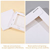 Square Wood Painting Linen Panels LS-DIY-WH0622-483A-4