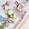 Polyester Tartan Ribbon OCOR-WH0105-098A-4