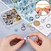 50Pcs 5 Colors Adjustable Brass Ring Components KK-PH0003-33-5